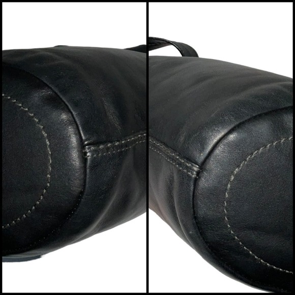 Coach Vintage Bleecker Tattersall Duffle Bucket Bag 11422 Black - Picture 5 of 11